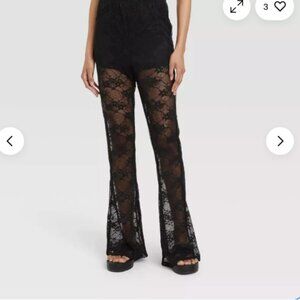 Wild Fable Black Lace Flare Pants